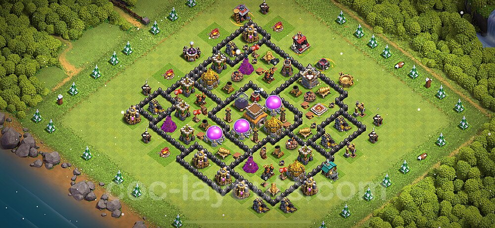 TH8 Anti 3-Star War Layout β Copy Link Included 2026