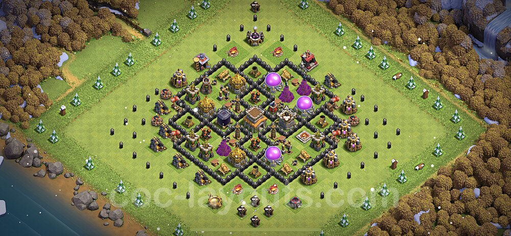 TH8 Anti Air Base – Competitive War Layout 2026