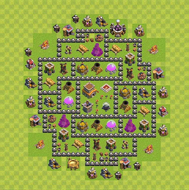 TH8 Base with Copy Link β Trophy Pushing Trophy Layout 2025