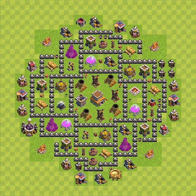 TH8 Base with Copy Link β Trophy Pushing Trophy Layout 2025