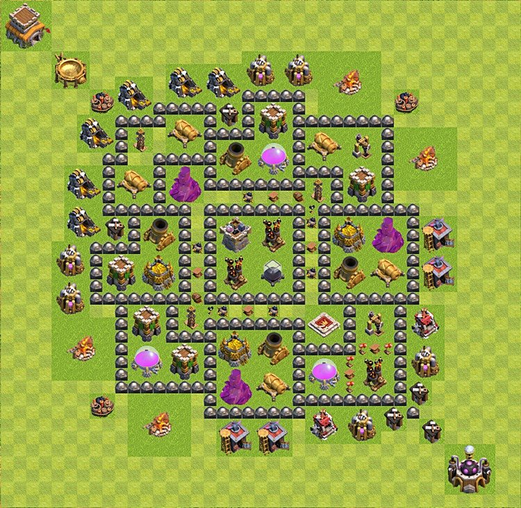 TH8 Farming Base Plan β Resource Protection with Base Link Season 2026