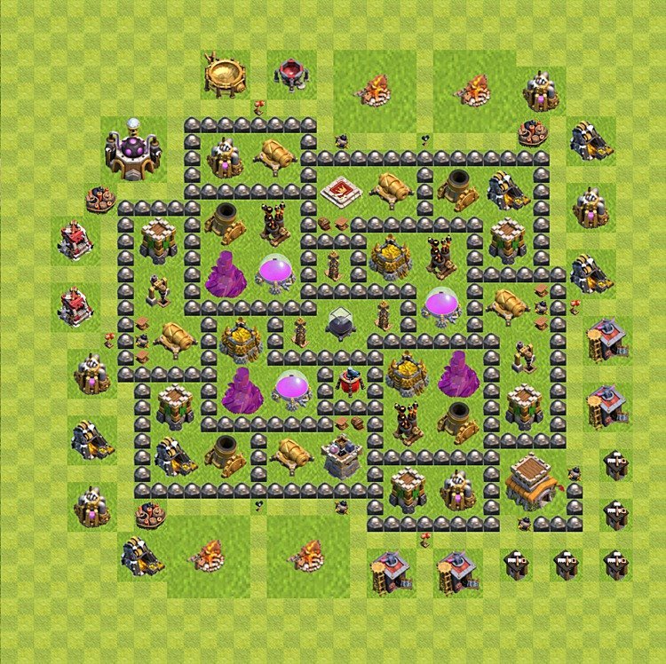 TH8 Farming Base Plan – Resource Protection with Base Link Updated 2026