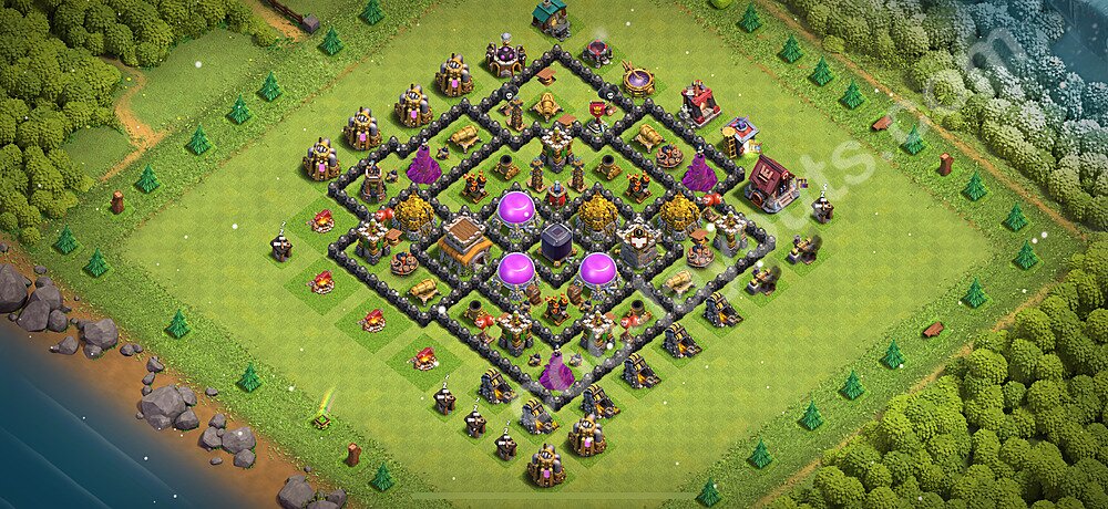 TH8 Farming Base with Copy Link – Resource Protection Strategy 2025