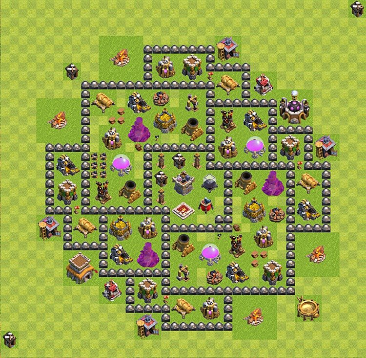 TH8 Farming Village Layout – Resource Protection Ranked Design 2025