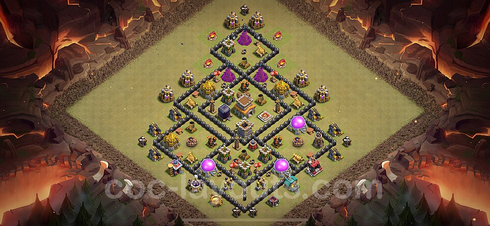 TH8 Hybrid Base with Copy Link – Anti 2-Star Strategy 2025