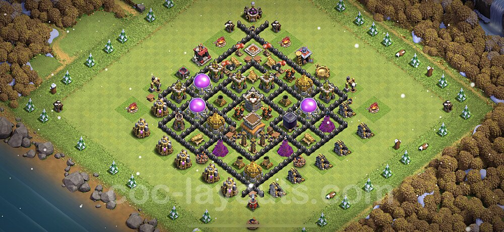 TH8 Resource Protection Base – Competitive Hybrid Layout CoC 2026