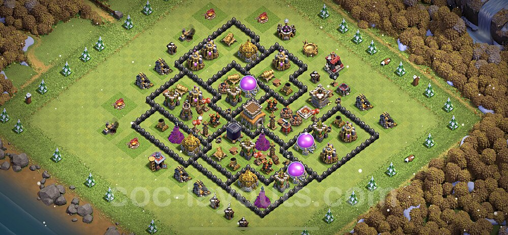 TH8 Resource Protection Farming Layout – Copy Link Included CoC 2026