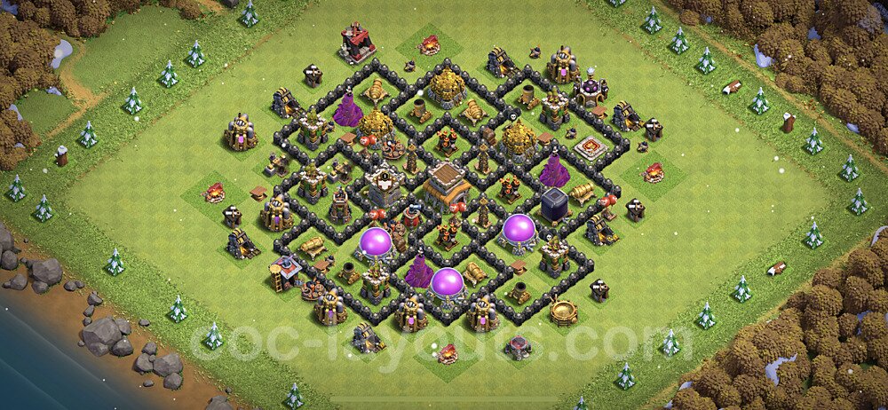 TH8 Solid Defense War Layout – Copy Link Included Season 2026