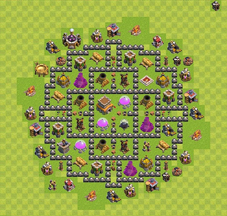TH8 Trophy Pushing Base – Competitive Trophy Layout 2026