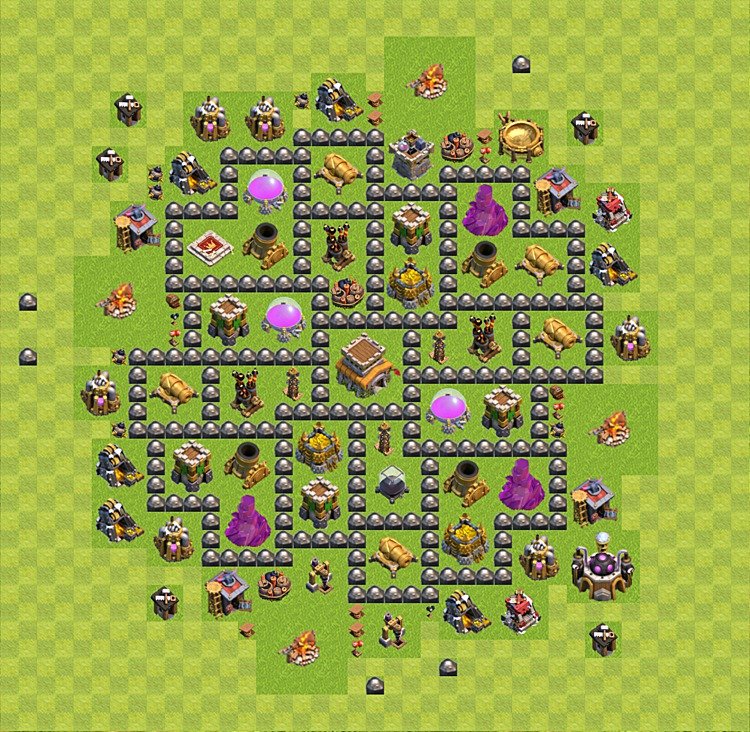 TH8 Trophy Village Layout – Trophy Pushing Ranked Design Updated 2026