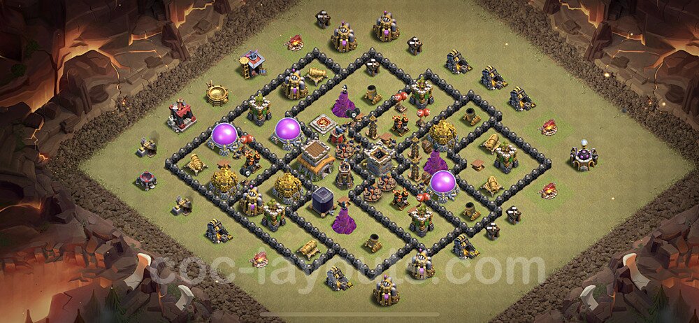 TH8 War Setup – Anti Air Defensive Layout 2026