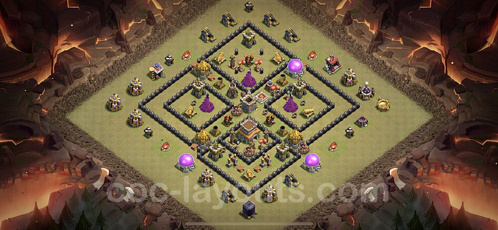TH8 War Setup – Anti Everything Defensive Layout CoC 2026