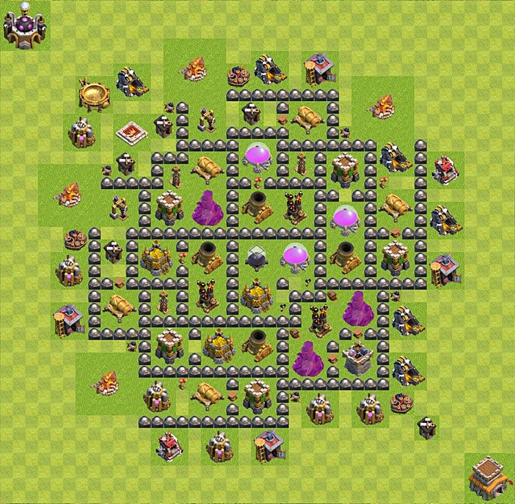 Top Rated TH8 Base β Resource Protection Farming Design 2025