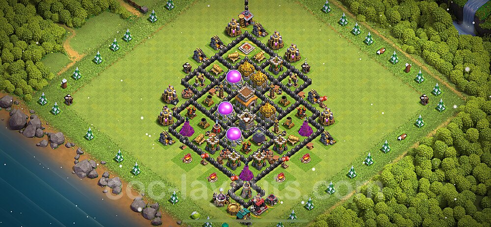 Ultimate TH8 Hybrid Base – Resource Protection with Copy Link 2025