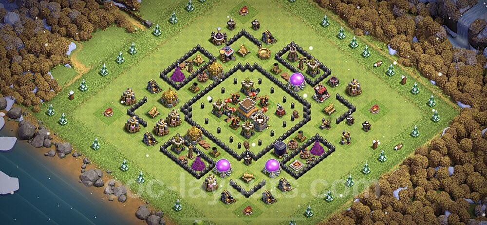Ultimate TH8 War Base – Anti 2-Star with Copy Link Season 2026