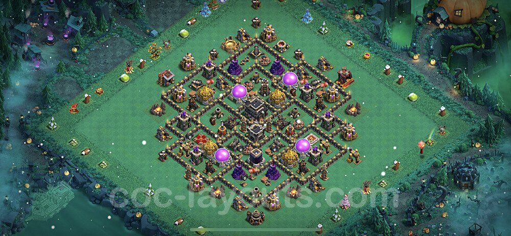 Anti 2-Star TH9 Base Layout | Best Hybrid Design 2025