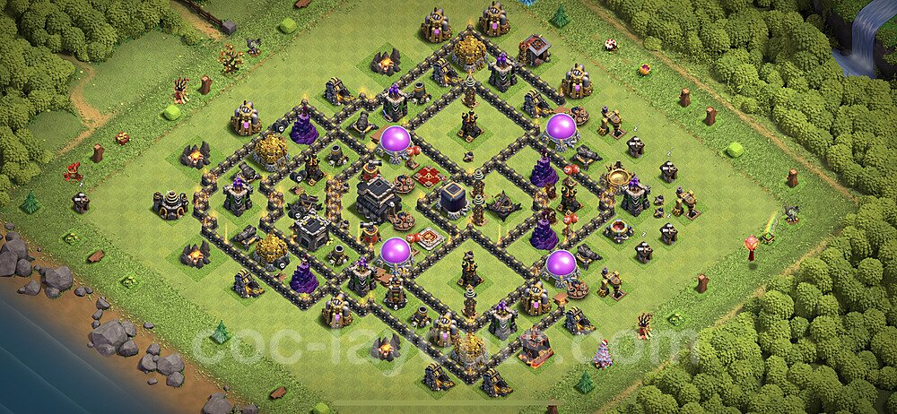 Anti Everything TH9 Base Layout | Best Hybrid Design 2025