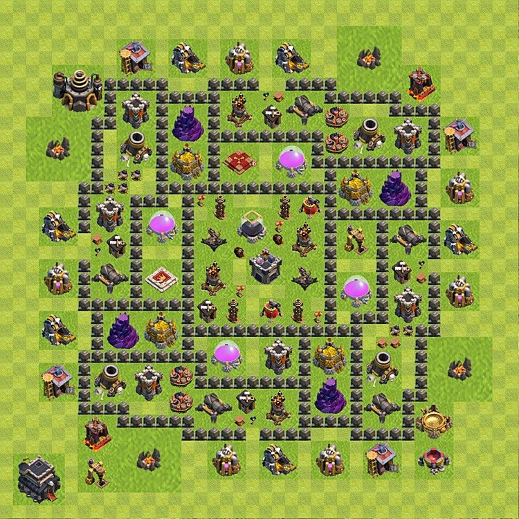 High Win-Rate TH9 Farming Base – Resource Protection Layout CoC 2026