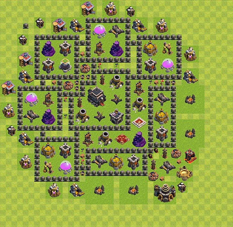 High Win-Rate TH9 Trophy Base – Trophy Pushing Layout Season 2026