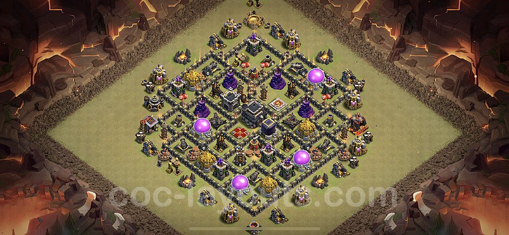 Hybrid Base Layout TH9 – Hybrid Defense Defensive Strategy 2026