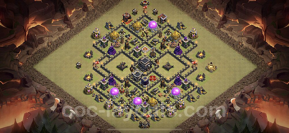 Meta TH9 Hybrid Base – Anti 3-Star Updated 2025