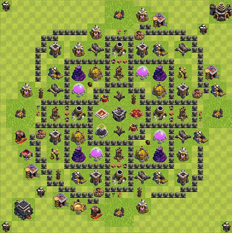 New TH9 Farming Base – Resource Protection Design & Copy Link 2026