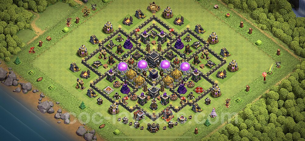 Ranked TH9 Hybrid Base – Anti Everything with Link Season 2026