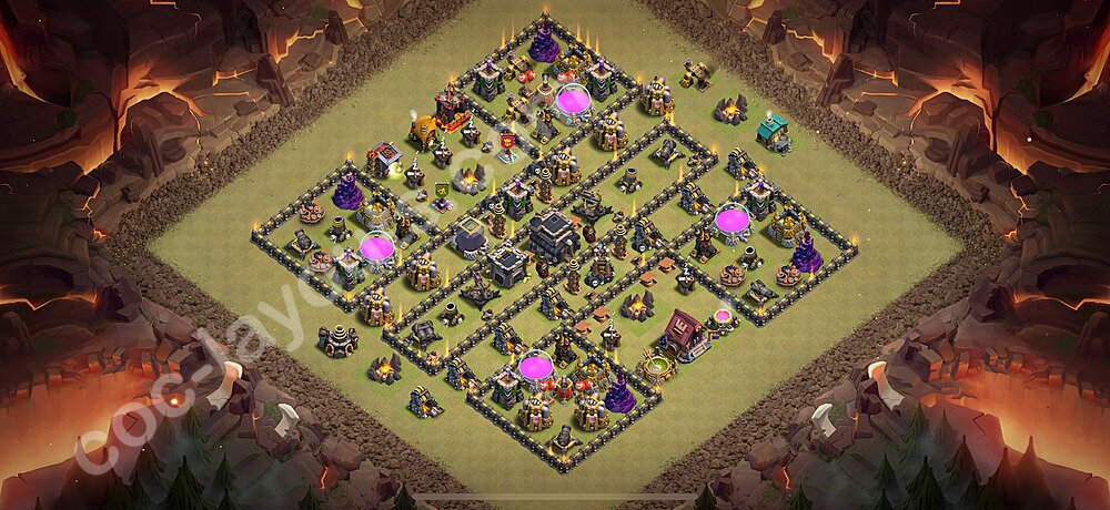Ranked TH9 Hybrid Base – Hybrid Defense with Link Updated 2026