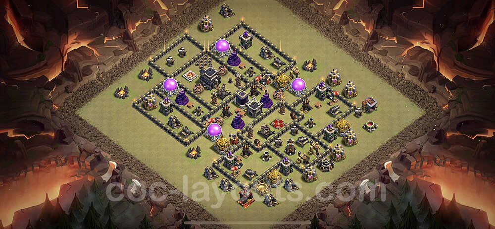 Ranked TH9 War Base – Anti Everything with Link Season 2026