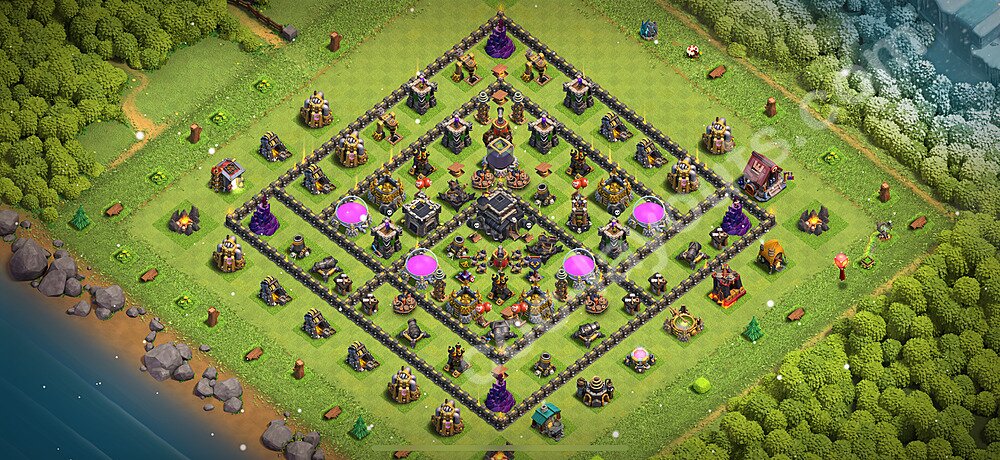 Tested TH9 Farming Base β Resource Protection Plan & Copy Link CoC 2026