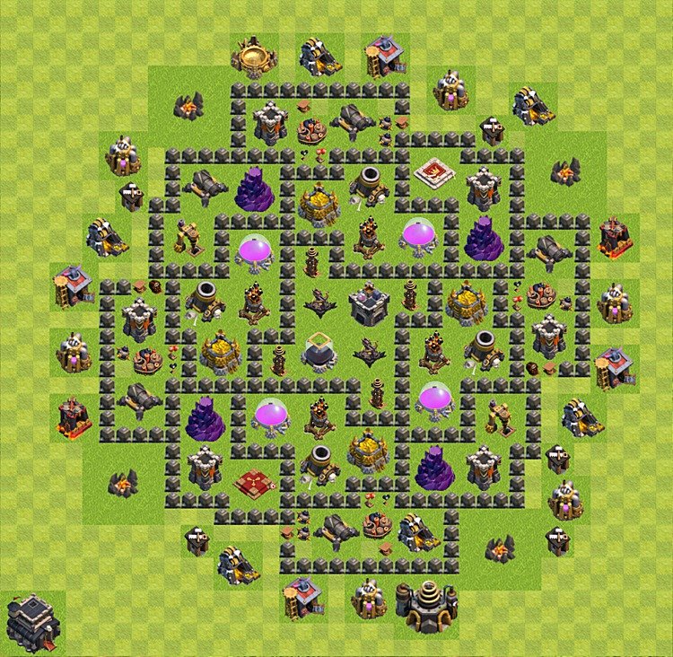 Tested TH9 Farming Base – Resource Protection Plan & Copy Link Updated 2026