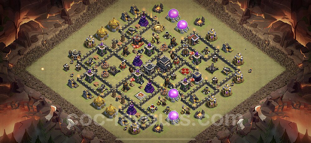Tested TH9 War Base – Anti Air Plan & Copy Link Season 2026