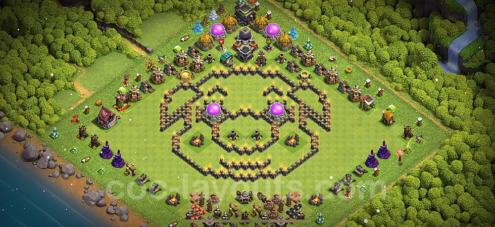 Tested TH9 War Base – Solid Defense Plan & Copy Link 2025