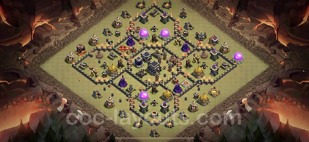 TH9 Anti 2-Star Base – Competitive War Layout 2026