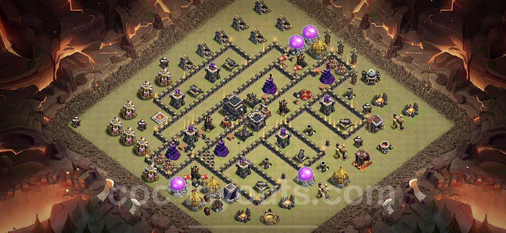 TH9 Anti 3-Star Base – Award-Winning War Layout Updated 2026
