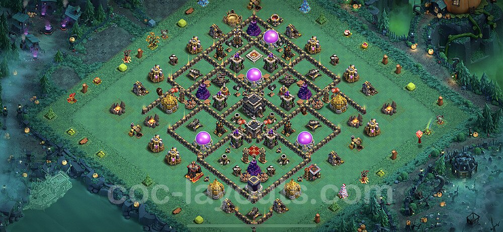 TH9 Anti 3-Star Base Design β Top War Layout CoC 2026