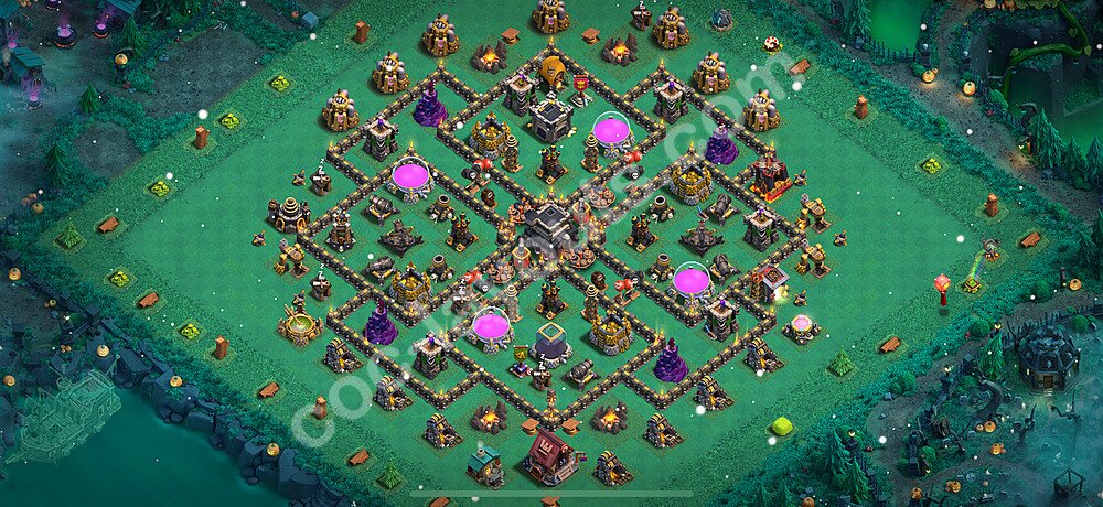 TH9 Anti 3-Star Base Design – Top War Layout CoC 2026