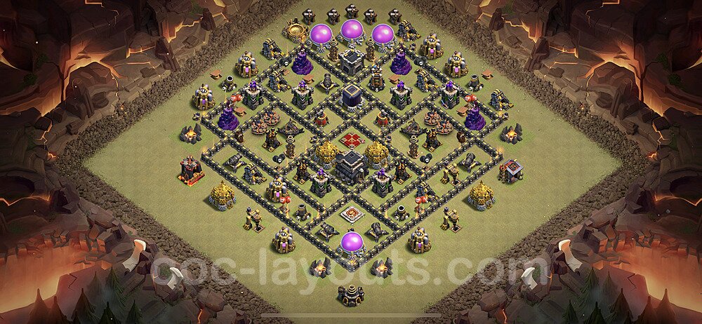 TH9 Base with Copy Link – Anti Everything War Layout Season 2026