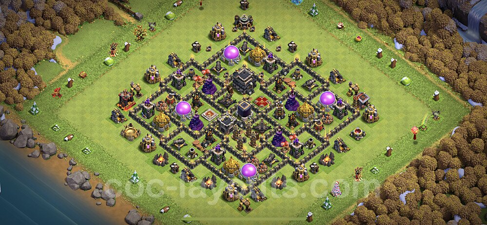 TH9 Defensive Farming Layout – Anti 3-Star with Link Updated 2026