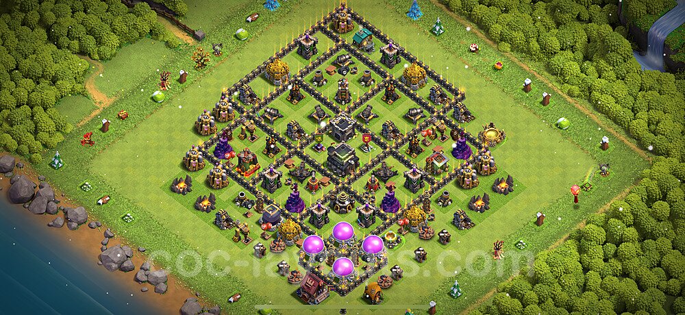 TH9 Defensive War Layout – Anti 3-Star with Link Updated 2026