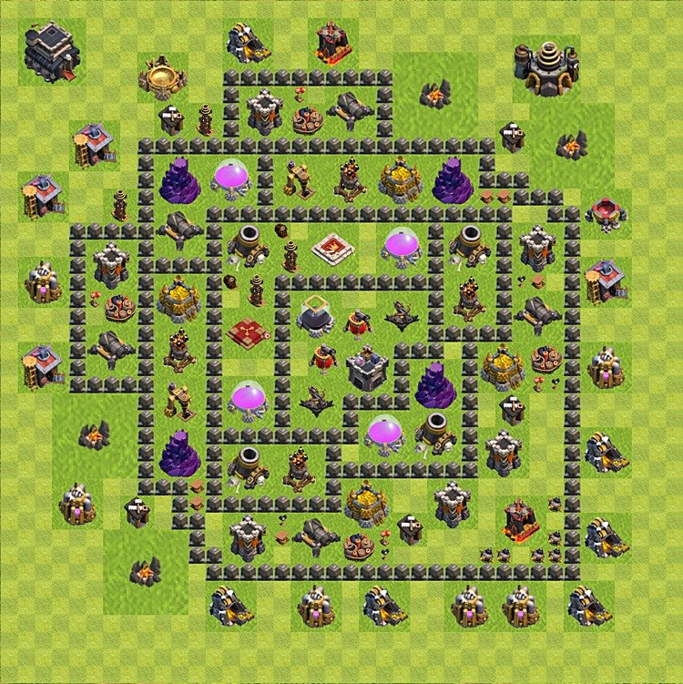 TH9 Farming Base Plan β Resource Protection with Base Link 2026