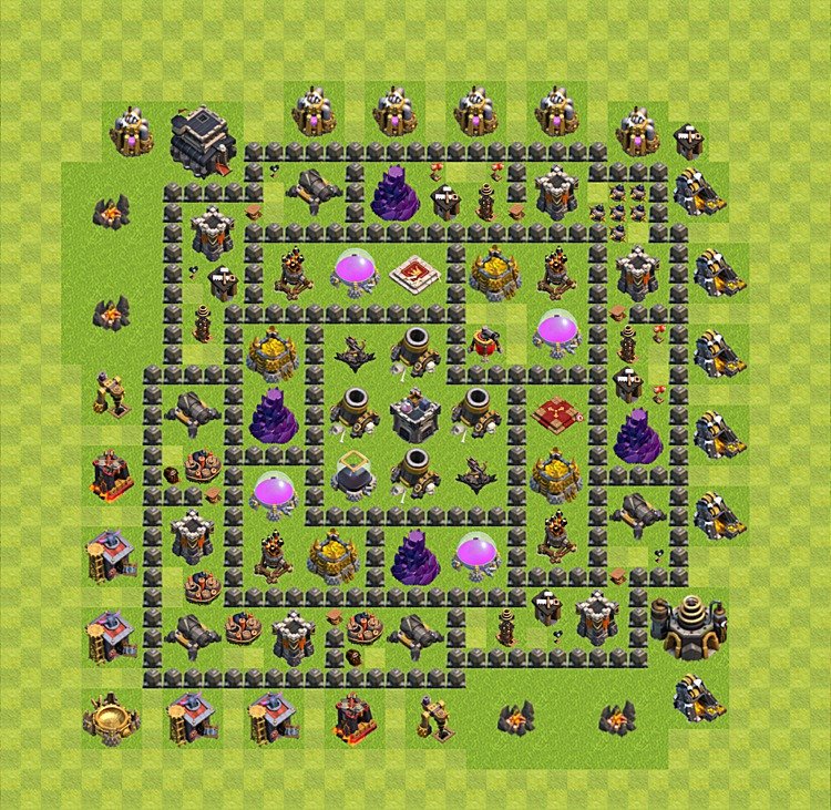 TH9 Farming Base Plan β Resource Protection with Base Link CoC 2026