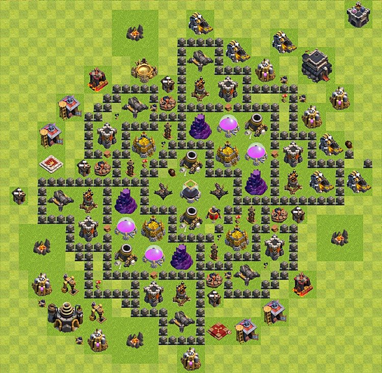 TH9 Farming Base Plan β Resource Protection with Base Link Season 2026