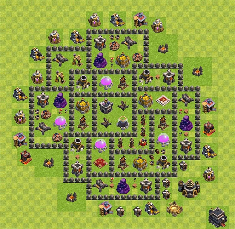 TH9 Farming Base with Link – Resource Protection Layout Updated 2026