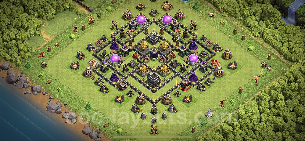 TH9 Farming Village Layout – Anti Everything Ranked Design CoC 2026