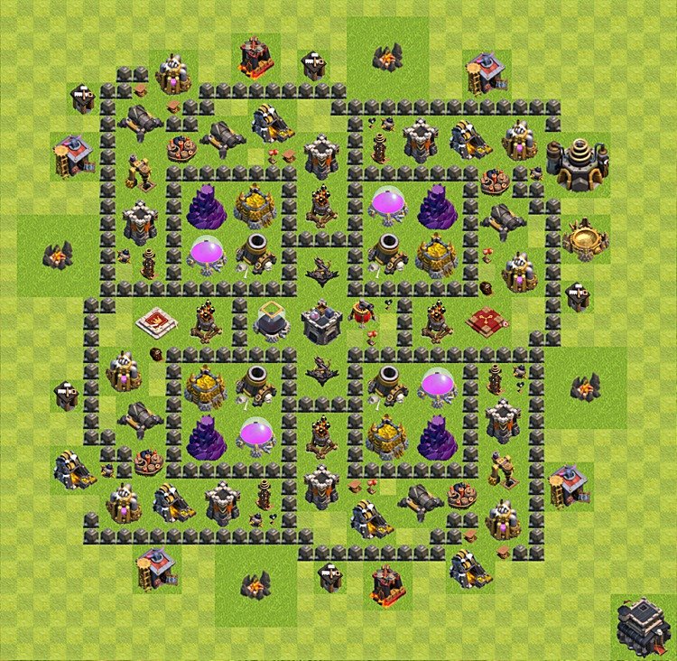 TH9 Farming Village Layout – Resource Protection Ranked Design CoC 2026