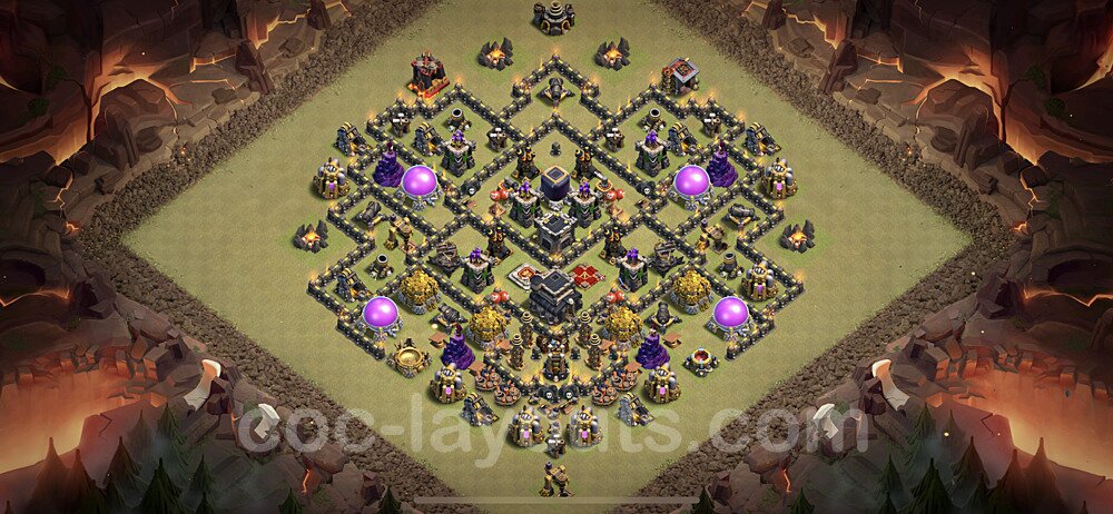 TH9 Hybrid Defense Hybrid Layout – Copy Link Included CoC 2026