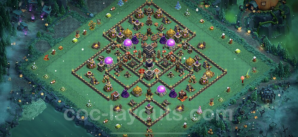 TH9 Hybrid Layout β Hybrid Defense Strategy & Base Link 2026