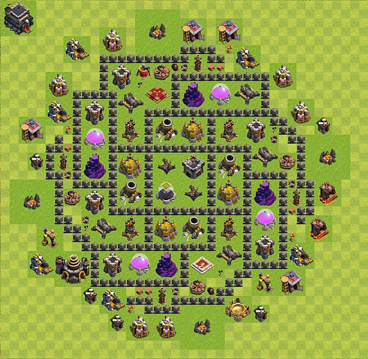 TH9 Resource Protection Base Design – Top Farming Layout 2026