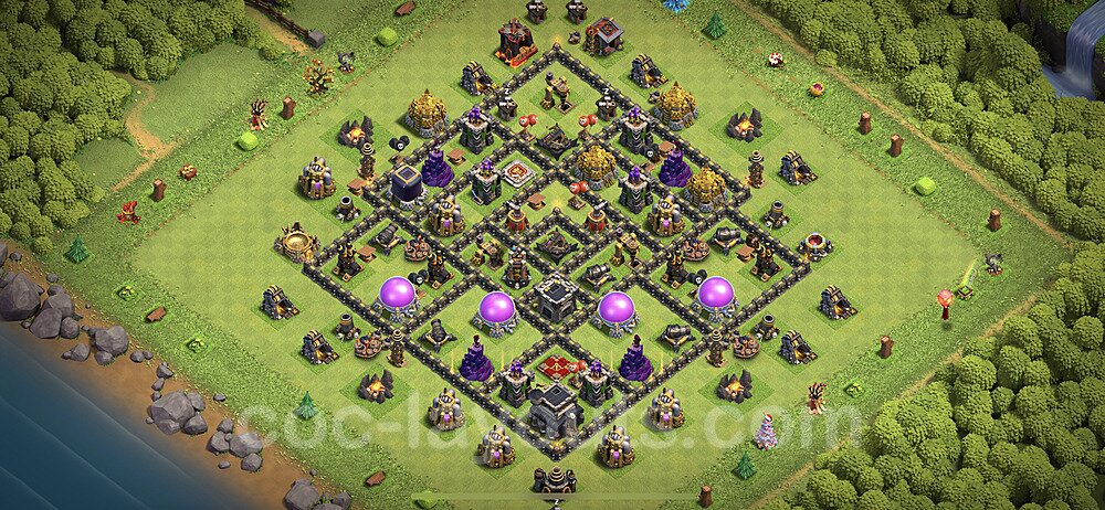 TH9 Resource Protection Base Design – Top Farming Layout 2026